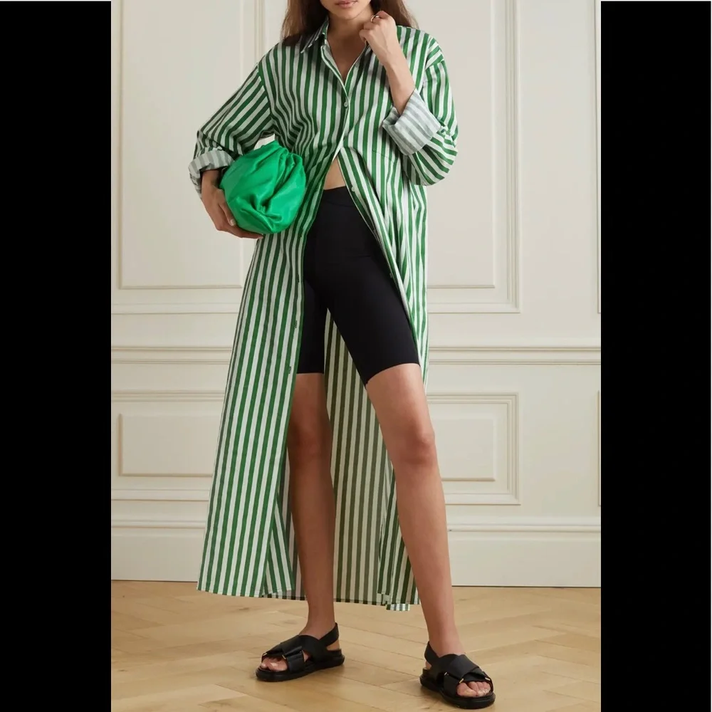 Zara Woman Red & White Striped Cotton Cala Dress.  EUC. - Picture 2 of 12